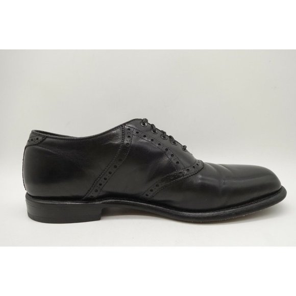Foot Joy FJ Classics Black Leather Lace Up Saddle Oxford Dress Shoes Men\'s 9.5 E main image 7